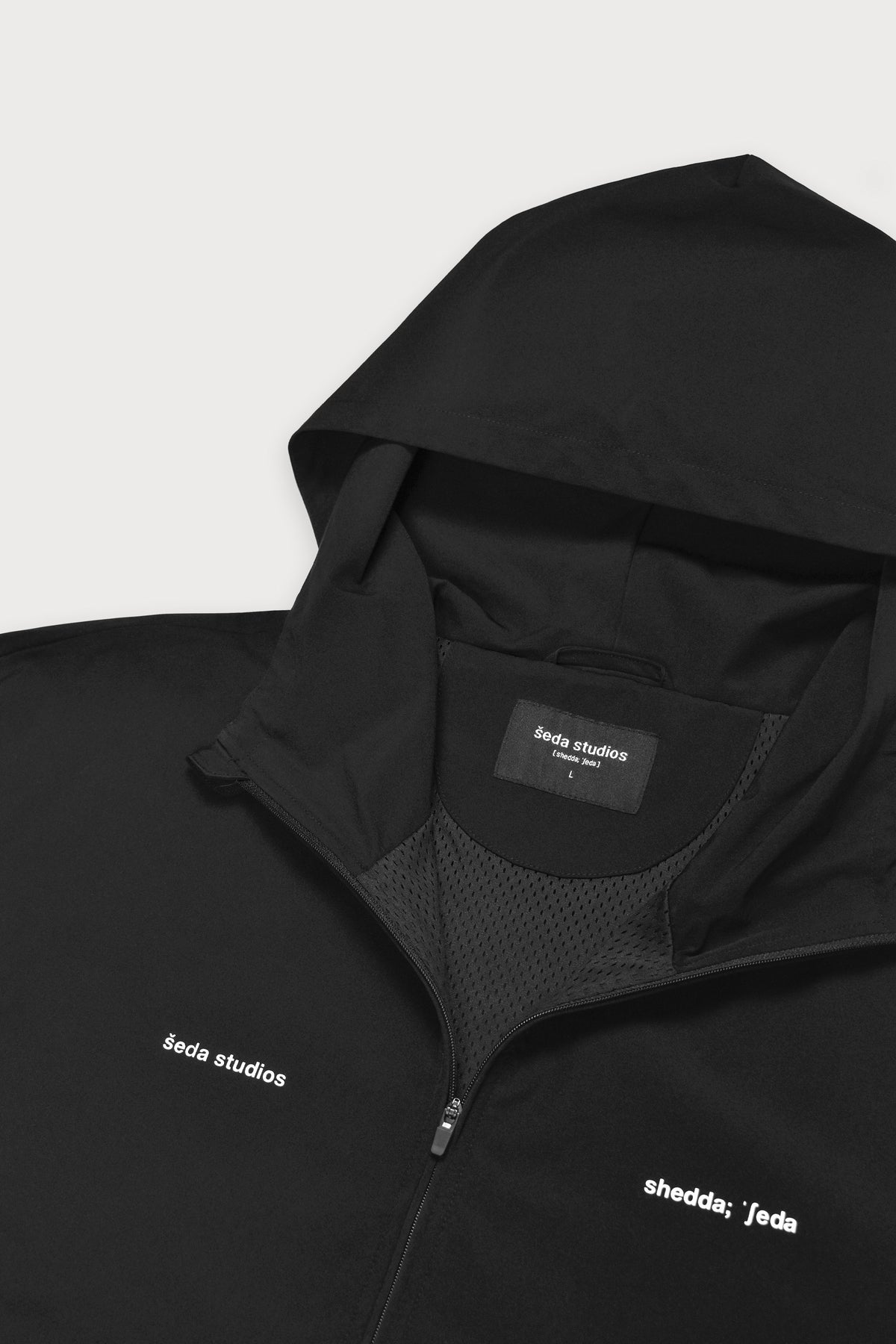 Combat Cargo Half Zip - Black / White